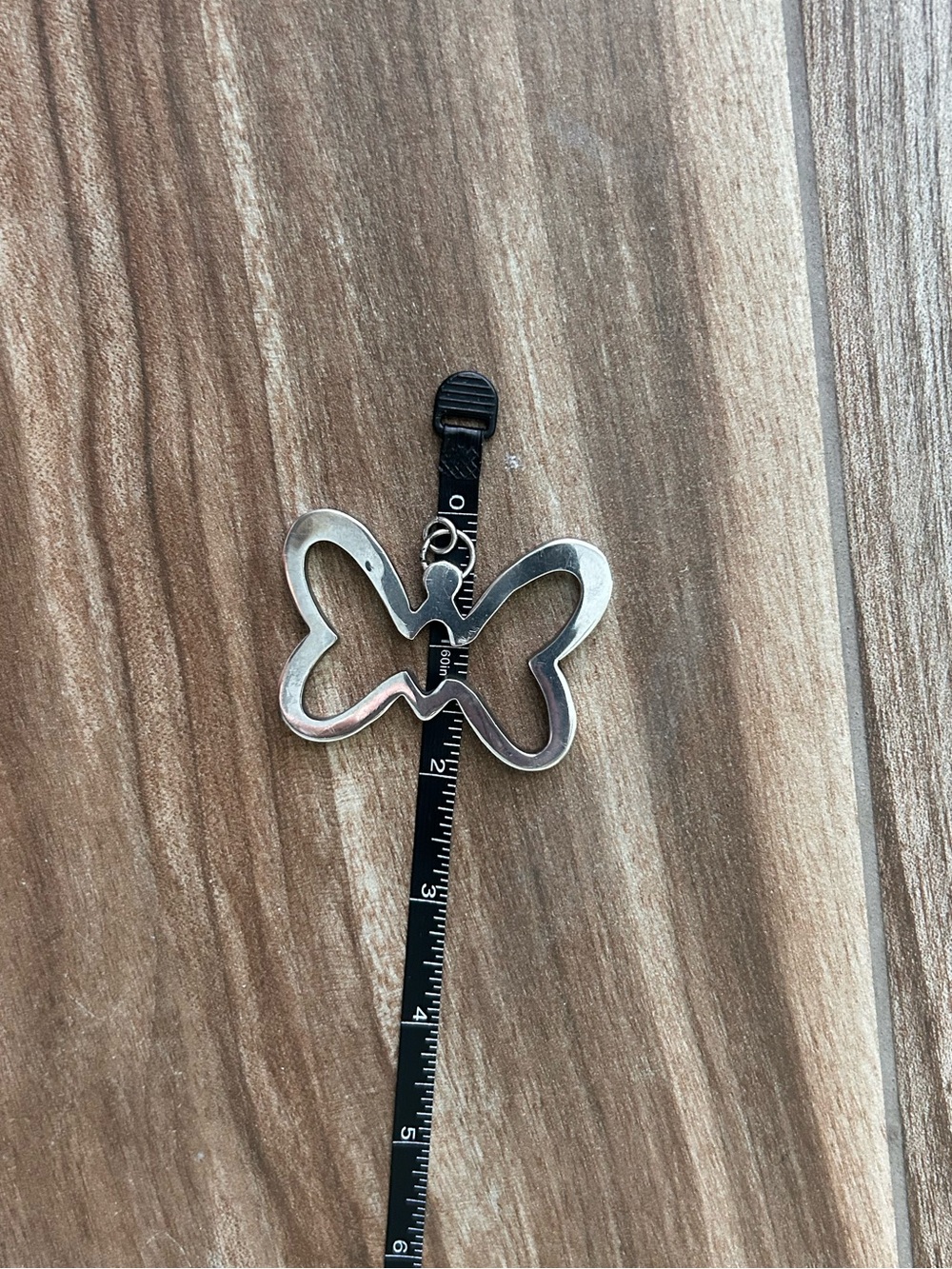XL Sterling Silver Butterfly Pendant 12.9g Bold Outline, Openwork Design Vintage - Picture 7 of 8